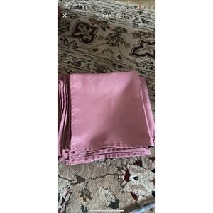 21 Mauve Polyester Napkins 17x17 Used Once